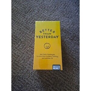 NEW Better Than Yesterday 365 Daily Challenges Life Fulfilling Game Sealed